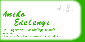 aniko edelenyi business card